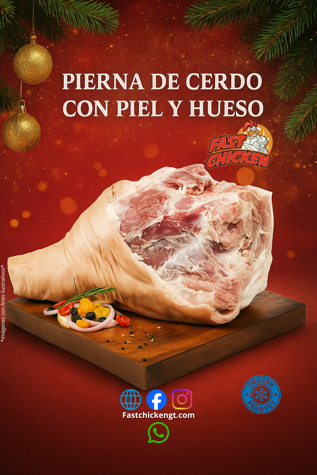 PIERNA DE CERDO CON PIEL Y HUESO